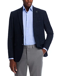 John Varvatos Star Usa Tonal Textured Plaid Sport Coat