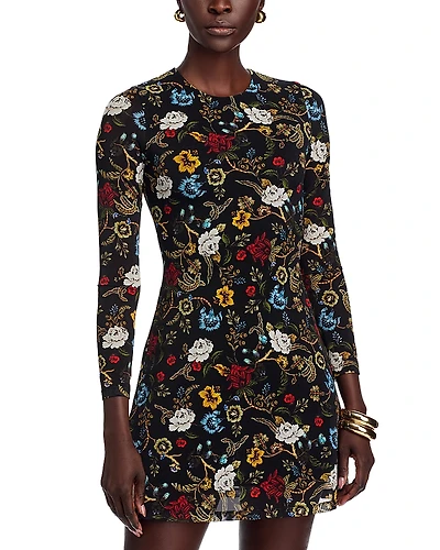 Alice and Olivia Delora Floral Print Mini Dress