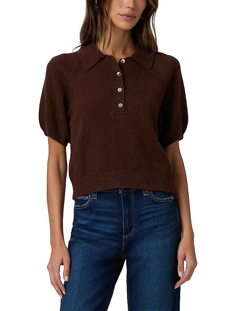 Paige Birch Polo Sweater