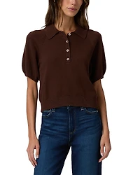 Paige Birch Polo Sweater