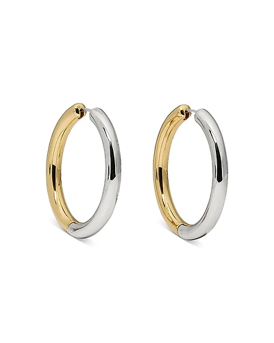 kate spade new york Interlock Medium Hoop Earrings, 1.4
