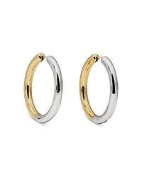 kate spade new york Interlock Medium Hoop Earrings, 1.4