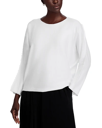 Issey Miyake Campagne Fringe Trim Top