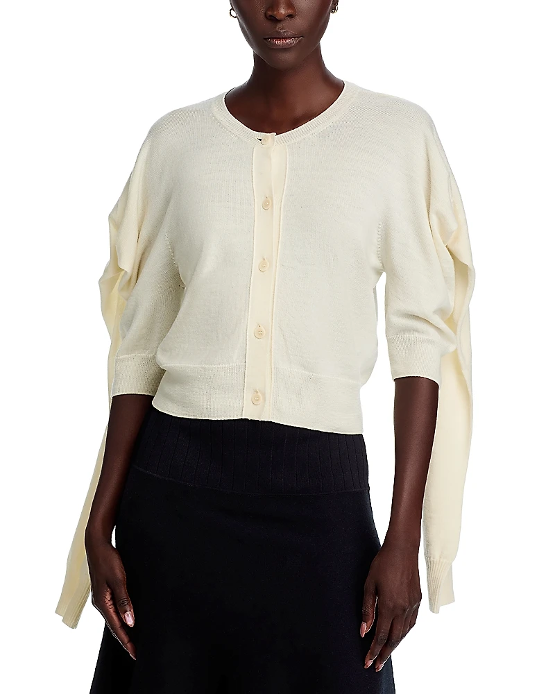 Issey Miyake Wool Four Sleeved Cardigan