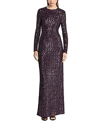 Michael Kors Sequin Long Sleeve Gown