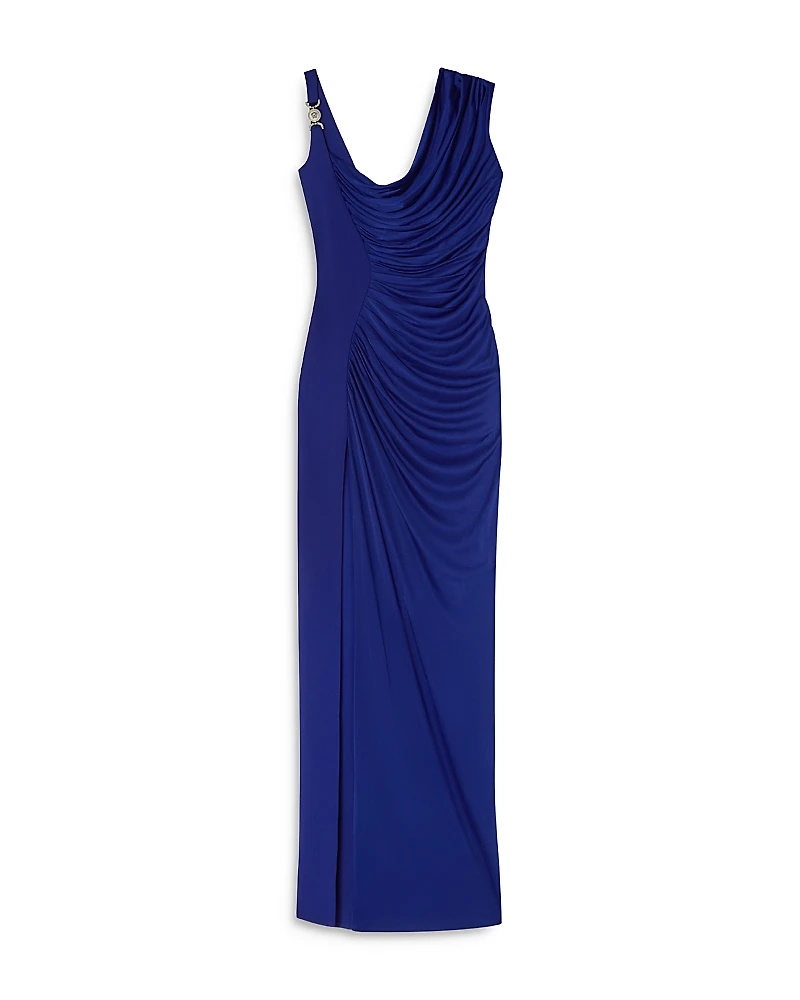 Versace Gathered Jersey Gown