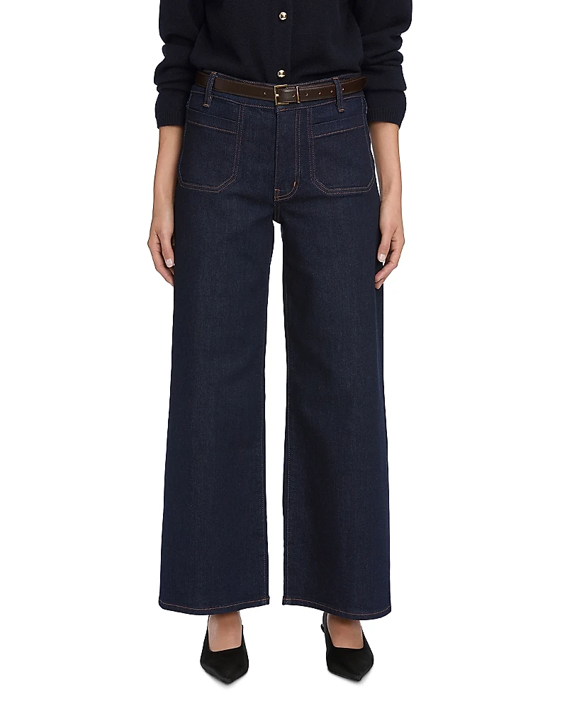 Frame Le Pixie High Rise Slim Palazzo Jeans
