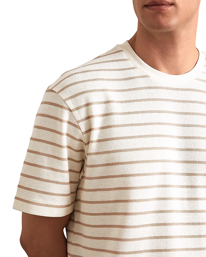 Reiss Woodhall Textured Stripe Tee