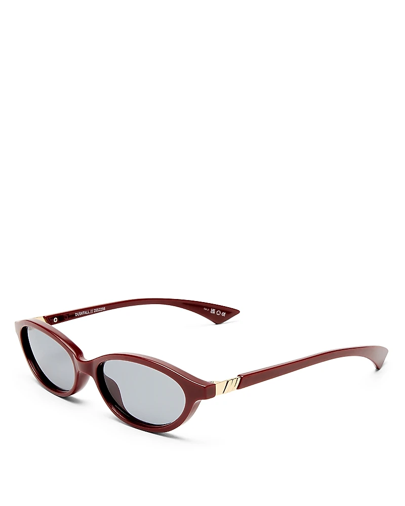 Le Specs Duskfall Oval Sunglasses