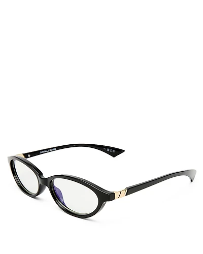 Le Specs Duskfall Oval Blue Light Glasses