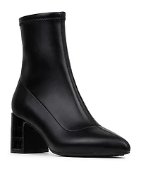 Donald Pliner Women's Tomos Mid Heel Leather Booties