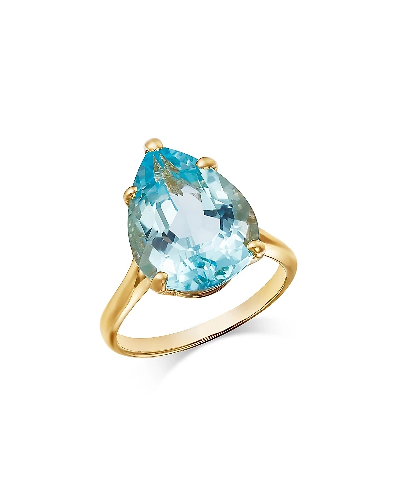 Bloomingdale's Fine Collection Sky Blue Topaz Pear Ring