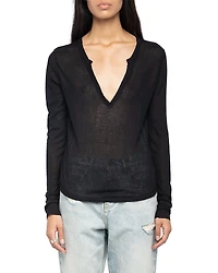 Zadig & Voltaire Tani Ribbed Top
