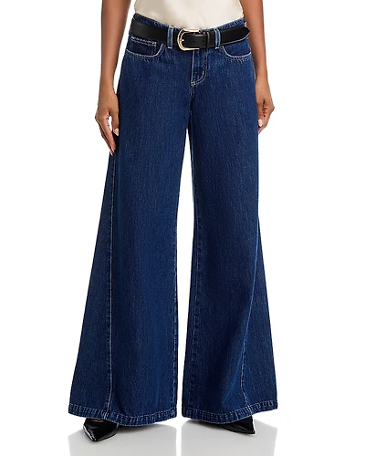 L'Agence Savina High Rise Wide Leg Jeans