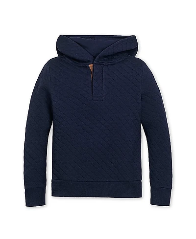 Hope & Henry Boys' Quilted Hooded Sweatshirt - Little Kid, Big Kid