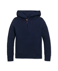 Hope & Henry Boys' Quilted Hooded Sweatshirt - Little Kid, Big Kid