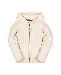 Hope & Henry Boys' Organic Long Sleeve Full Zip Hooded Sweater with Elbow Patches - Little Kid, Big Kid