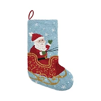 Peking Handicraft Santa On Sleigh Hook Stocking