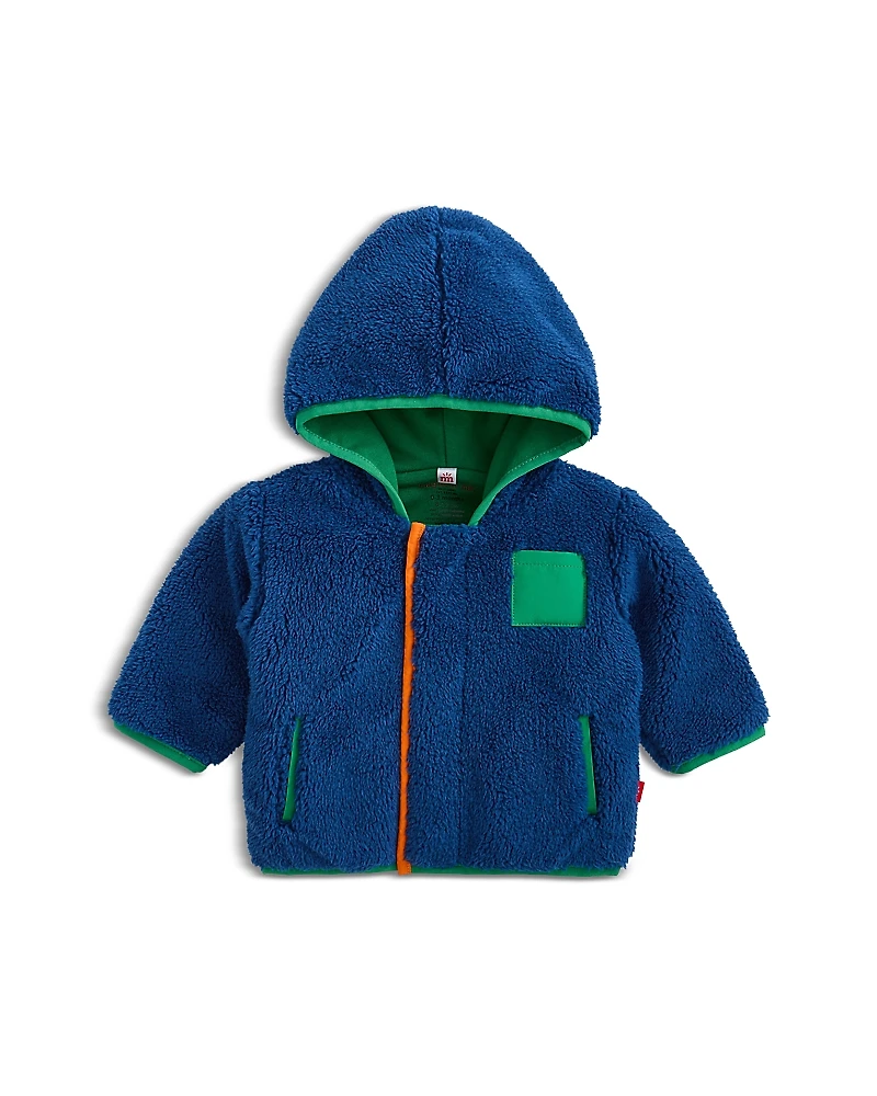 Magnetic Me Boys' Hudson Bay Faux Sherpa Jacket With Stripe Rib - Baby, Little Kid