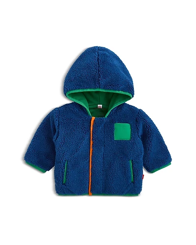 Magnetic Me Boys' Hudson Bay Faux Sherpa Jacket With Stripe Rib - Baby, Little Kid