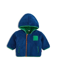 Magnetic Me Boys' Hudson Bay Faux Sherpa Jacket With Stripe Rib - Baby, Little Kid