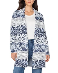 Liverpool Los Angeles Open Front Mixed Print Cardigan