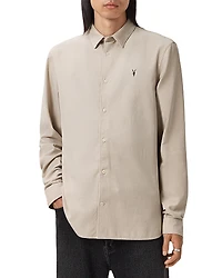 Allsaints Birchwood Slim Fit Long Sleeve Shirt