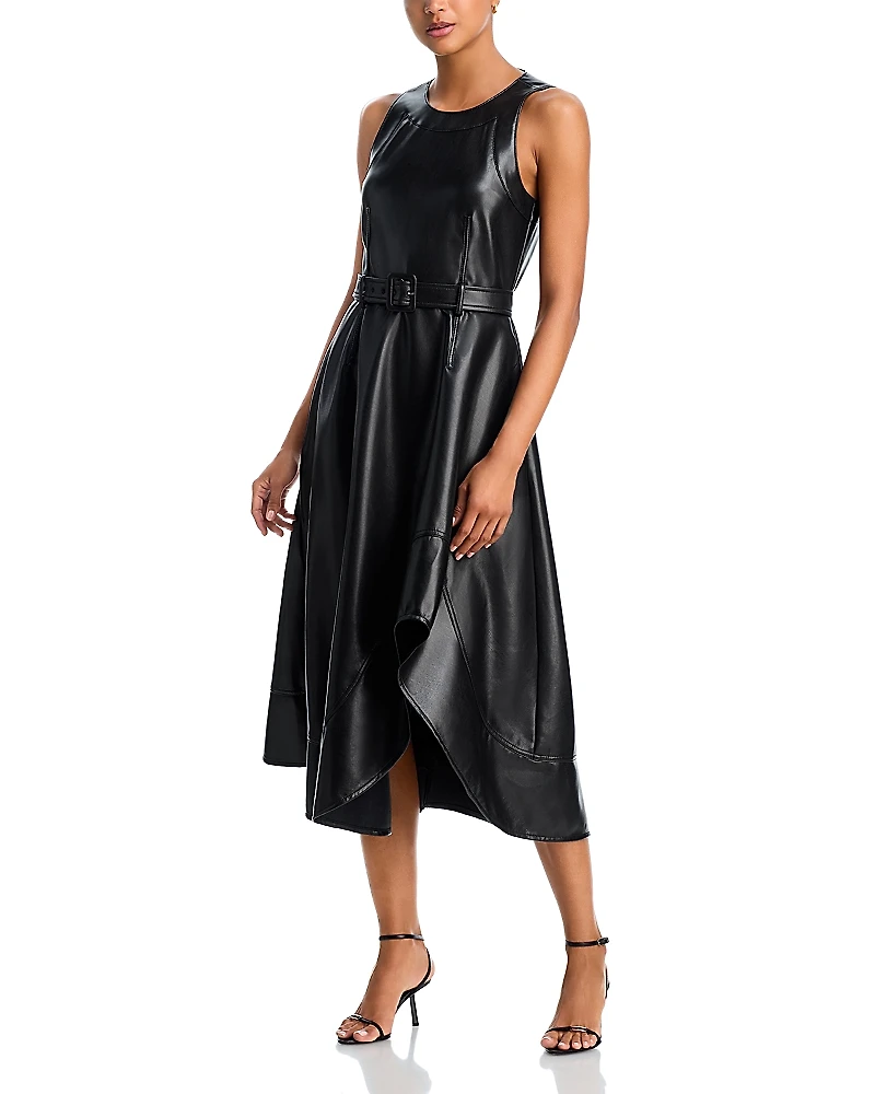 Cinq a Sept Zelda Faux Leather Dress