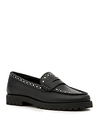 Paige Women's Ellis Studded Leather Loafers