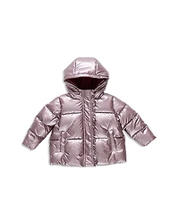 Pink Chicken Girls' Ruffled Pete Puffer Down Jacket - Little Kid