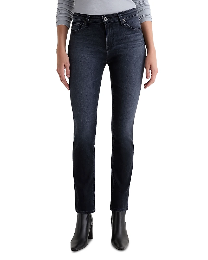 Ag Mari Mid Rise Slim Straight Jeans