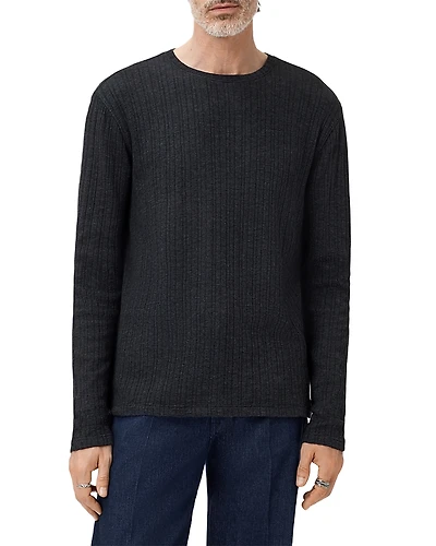 John Varvatos Fern Feeder Rib Long Sleeve Tee