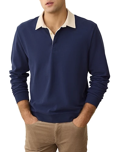 Marine Layer Long Sleeve Polo Shirt