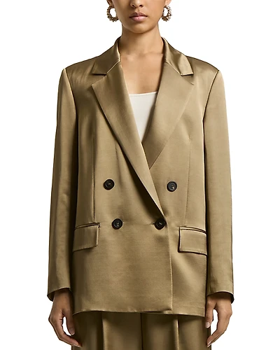 Peserico Boyfriend Fit Double Breasted Blazer