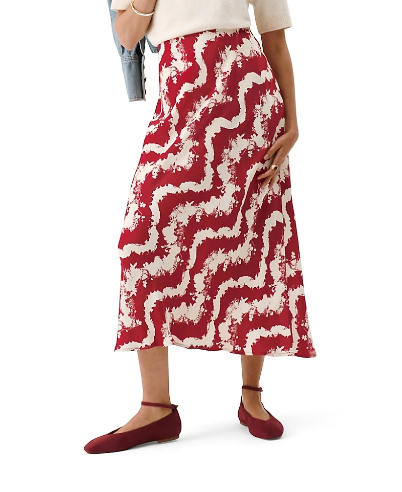 Mint Velvet Women's Abstract Floral Print Slip Skirt