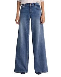 Alice and Olivia Chic High Rise Wide Leg Jeans