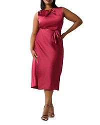 Estelle Plus Emmi Tie Waist Dress