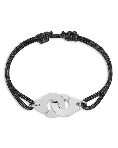 Dinh Van Interlocking Charm Cord Slider Bracelet