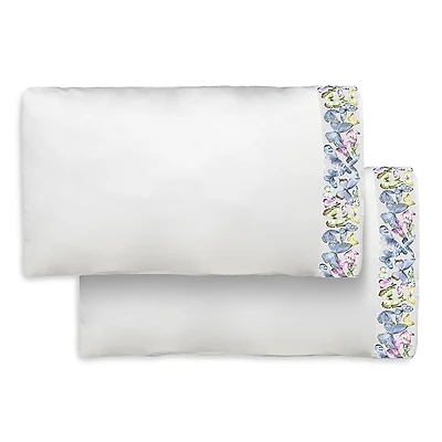 Dea Palm Beach Farfalle Butterfly Sateen Pillowcase Pair