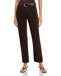 Ag Brinley Mid Rise Straight Corduroy Jeans