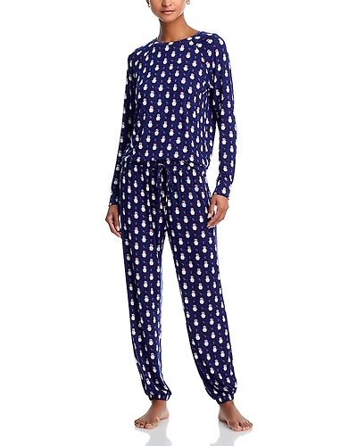 Aqua Sleep Snug Nights Long Pajama Set - Exclusive