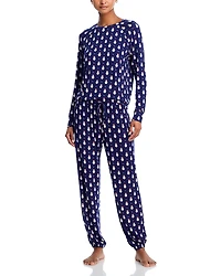 Aqua Sleep Snug Nights Long Pajama Set - Exclusive