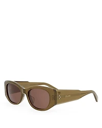 Celine 3 Dots Rectangle Sunglasses, 54mm
