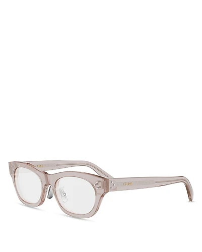 Celine 3 Dots Cat Eye Eyeglasses, 51mm