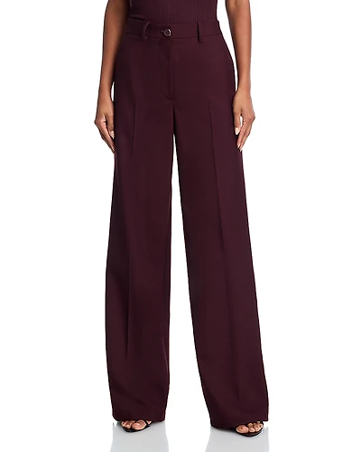 Helmut Lang Wool Vented Wide Leg Pants