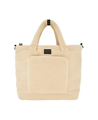 Deux par Adult Unisex Sherpa Tote-Style Diaper Bag