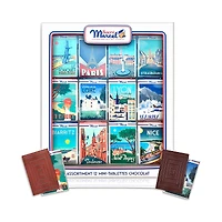 Maxim's De Paris Map of France Gift Box with 12 Mini Chocolate Bars