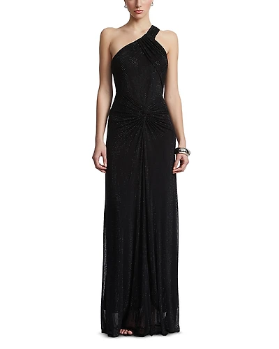 Bcbgmaxazria One Shoulder Embellished Gown