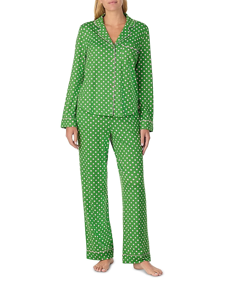 kate spade new york Printed Long Pajama Set