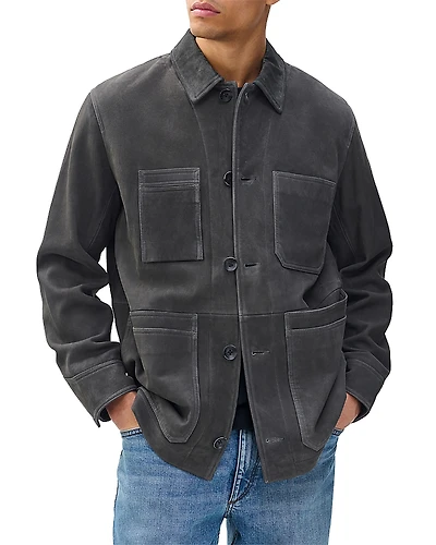 rag & bone Graham Suede Chore Jacket